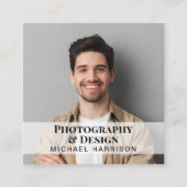 プロフェッショナルフォトQRコード スクエア名刺 (正面)