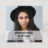 プロフェッショナルフォトQRコード スクエア名刺 (正面)