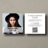 プロフェッショナルフォトQRコード スクエア名刺