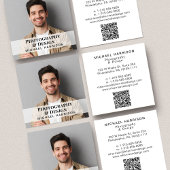 プロフェッショナルフォトQRコード スクエア名刺