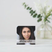 プロフェッショナルフォトQRコード スクエア名刺 (スタンド正面)