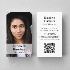 プロフェッショナルフォトQRコード 名刺
