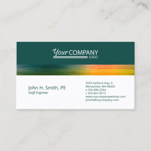 プロフェッショナルフォレストグリーンイエローカンパニー 名刺 (正面)