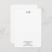 プロフェッショナルフォーマル2モノグラム事業 サンキューカード (正面/裏面)