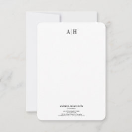 プロフェッショナルフォーマル2モノグラム事業 サンキューカード