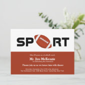 プロフェッショナルフットボールの引退コーチ選手 招待状 (スタンド正面)