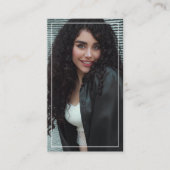 プロフェッショナルフルフォトシンプルモノグラム 名刺 (正面)