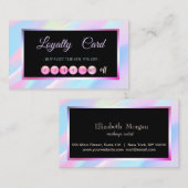 プロフェッショナルフレームホログラフィックロイヤリティカード ロイヤリティカード (正面/裏面)