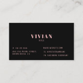 プロフェッショナルフローラミニマリスト名刺 名刺 (裏面)