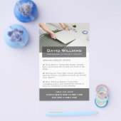 プロフェッショナルフローリングとティラーの便利屋 チラシ (シングル)