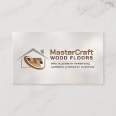 プロフェッショナルフローリングサービス – 床の設置 名刺 (正面)
