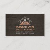 プロフェッショナルフローリングサービス – 床の設置 名刺 (正面)