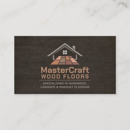 プロフェッショナルフローリングサービス – 床の設置 名刺 (正面)