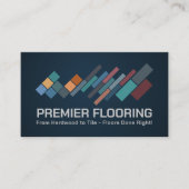 プロフェッショナルフローリングサービス – 床の設置 名刺 (正面)
