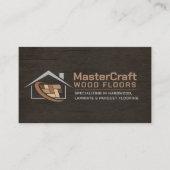 プロフェッショナルフローリングサービス – 床の設置 名刺 (正面)