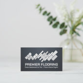 プロフェッショナルフローリングサービス – 床の設置 名刺 (スタンド正面)