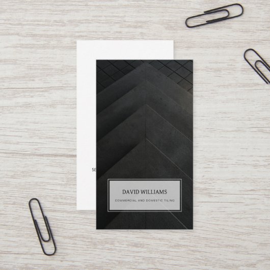 プロフェッショナルフローリング及びタイラー名刺 名刺 (正面/裏面インサイチュ)