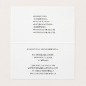 プロフェッショナルフローリング及びタイラー 名刺 (内部フラット)