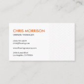 プロフェッショナルフローリング請負業者の木目 名刺 (正面)