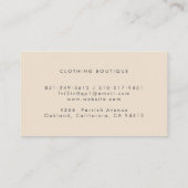 プロフェッショナルブティックインクウェルビジネスカード 名刺 (裏面)