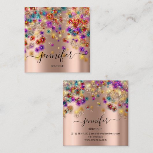 プロフェッショナルブティックショップイベントプランナーバラ スクエア名刺