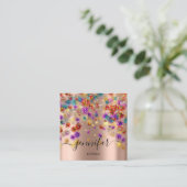 プロフェッショナルブティックショップイベントプランナーバラ スクエア名刺 (スタンド正面)