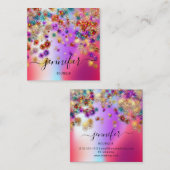 プロフェッショナルブティックショップイベントプランナー自筆証書 スクエア名刺 (正面/裏面)