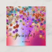 プロフェッショナルブティックショップイベントプランナー自筆証書 スクエア名刺 (正面)