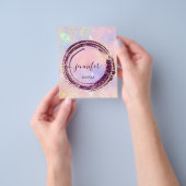 プロフェッショナルブティックショップグリッターホログラフジェシー チラシ (手)