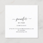 プロフェッショナルブティックショップグリッターヴァイオレット スクエア名刺 (裏面)