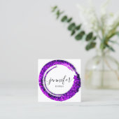 プロフェッショナルブティックショップグリッターヴァイオレット スクエア名刺 (スタンド正面)