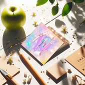 プロフェッショナルブティックショップネームホログラフグリッター スクエア名刺