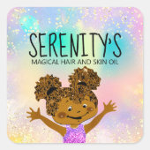 プロフェッショナルブティックショップハッピーガールホログラフ スクエアシール (正面)