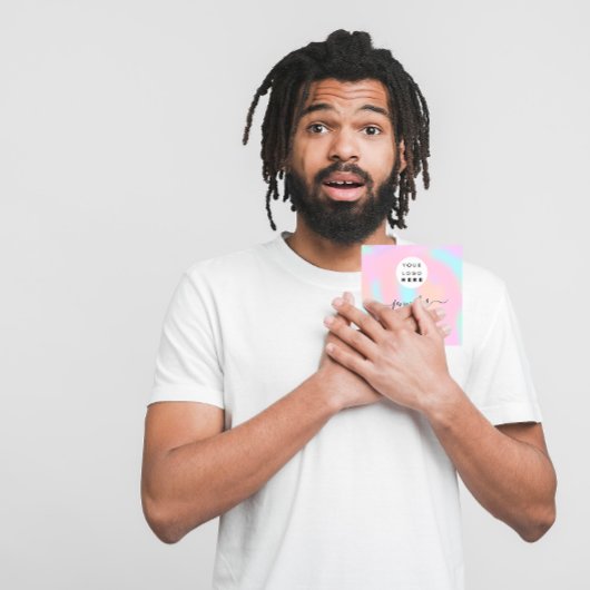 プロフェッショナルブティックショップパウダーロゴ スクエア名刺