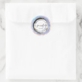 プロフェッショナルブティックショップブルードレスホログラフ ラウンドシール (バッグ)