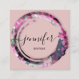 プロフェッショナルブティックショップミメティックカモフラージュバラ スクエア名刺