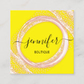 プロフェッショナルブティックショップ美しいレモンバラ スクエア名刺 (正面)