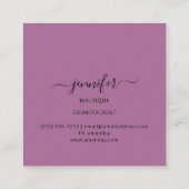 プロフェッショナルブティックミメティックカモフラージュ軍隊 スクエア名刺 (裏面)