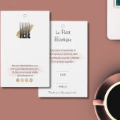 プロフェッショナルブティックロゴアパレル価格ラベル