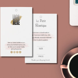 プロフェッショナルブティックロゴアパレル価格ラベル