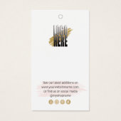 プロフェッショナルブティックロゴアパレル価格ラベル (正面)