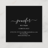 プロフェッショナルブティックロゴグリッターレッドロゴ スクエア名刺 (裏面)