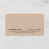 プロフェッショナルブモダンロスタイリッシューンパールラグジュアリー 名刺 (裏面)