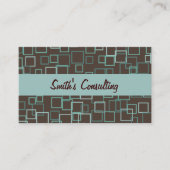 プロフェッショナルブラウンアクア名刺 名刺 (正面)