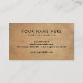 プロフェッショナルブラウンピックボールの名刺 名刺 (裏面)