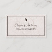 プロフェッショナルブラウン栄養シンプル紙 名刺 (正面)
