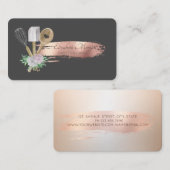 プロフェッショナルブラシストロークベーカリーペストリーハンドツール 名刺 (正面/裏面)