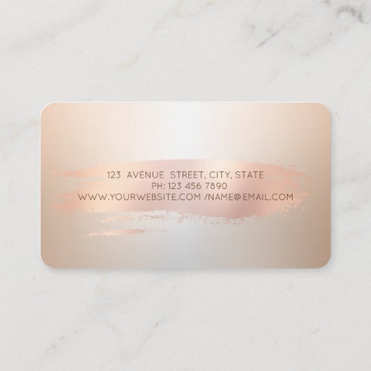 プロフェッショナルブラシストローク,カップケーキ,スイーツ 名刺 (裏面)