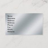 プロフェッショナルブラックとシルバーの名刺 名刺 (裏面)