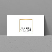 プロフェッショナルブラックとフェイク金ゴールドスクエアロゴI 名刺